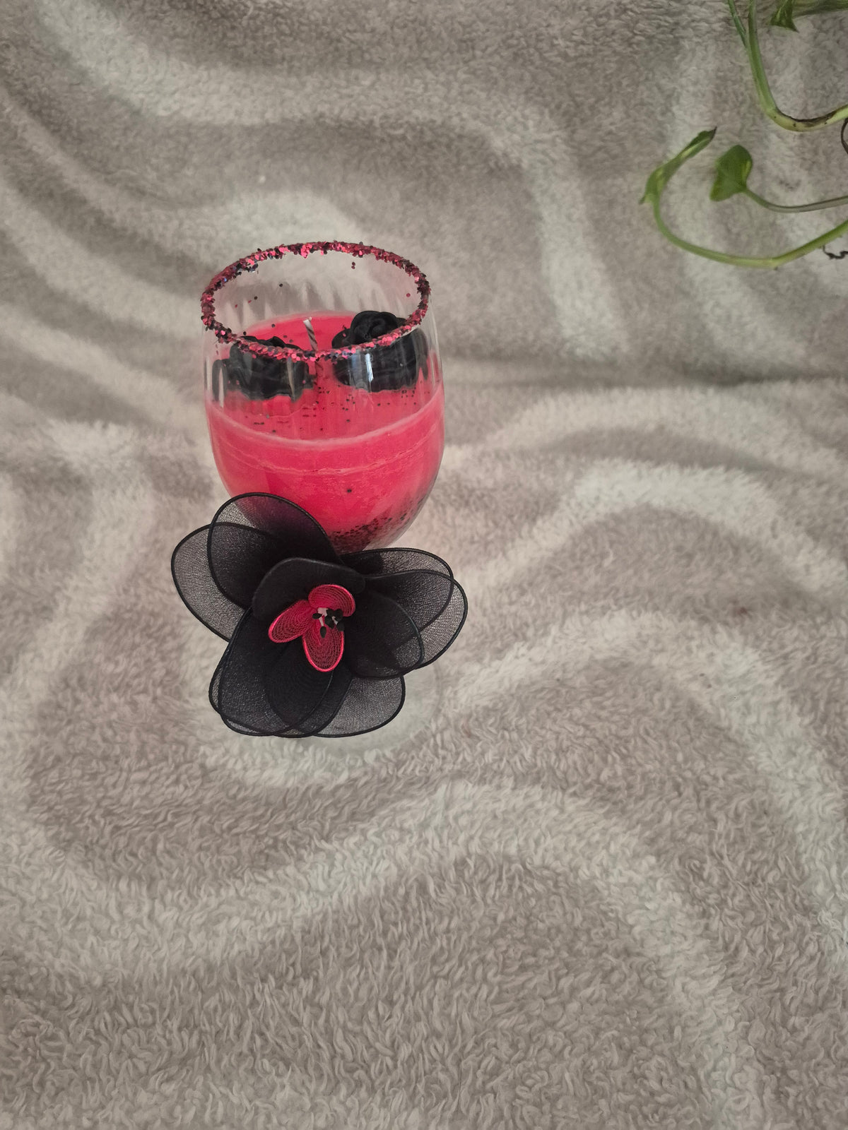 Bougie Dark romance rouge