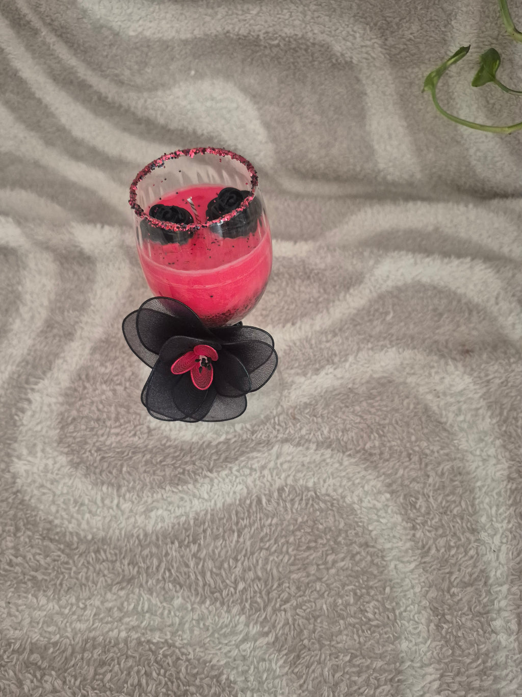 Bougie Dark romance rouge