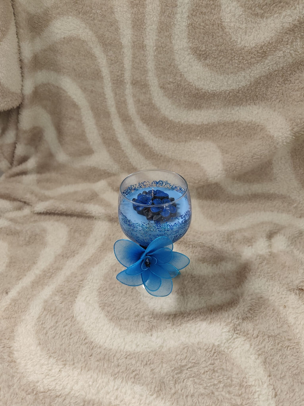 Bougie Dark Romance bleu