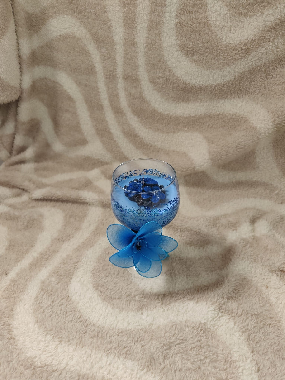Bougie Dark Romance bleu